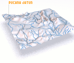 3d view of Jatun Pucana